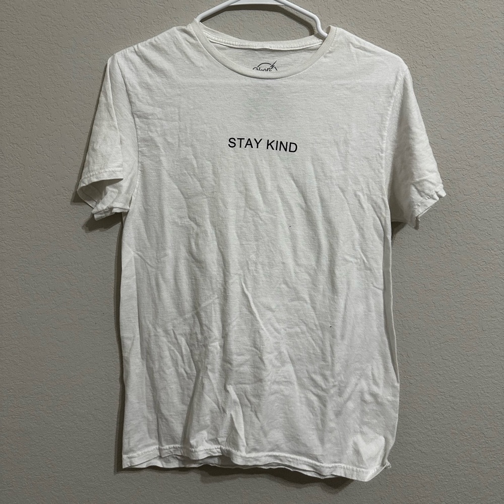 Neon riot white shirt size S